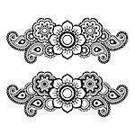 Vector geometrical ornament - orient traditional style on white