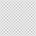 Design seamless monochrome convex pattern. Abstract grid textured background. Vector art