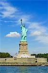 Statue of Liberty and Liberty Island, New York City, New York, United States of America, North America
