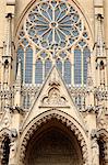 West facade, Metz Cathedral, Metz, Lorraine, France, Europe