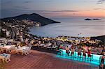 Bar and restaurant of Mediteran Hotel, Kalkan, Lycia, Antalya Province, Mediterranean Coast, Southwest Turkey, Turkey, Asia Minor, Eurasia