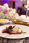 Fish with Green Beans and Baked Potato at Wedding