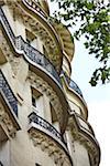 Wrought Iron Balconies on Building, Paris, France