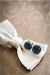 Close-up of Bowtie and Cuff Links