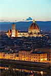 Duomo (Cathedral), Historic Center, UNESCO World Heritage Site, Florence, Tuscany, Italy, Europe