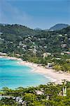 View over the beach of Grande Anse, Grenada, Windward Islands, West Indies, Caribbean, Central America