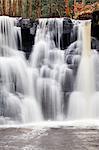 Goitstock Waterfall in Goitstock Wood, Cullingworth, Yorkshire, England, United Kingdom, Europe