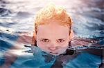 Portrait of girl in water