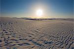 View of White Sands Desert at sunset, New Mexico, USA