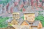 Scenic Novarank monastery in Armenia, famous tourist destination