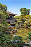 Temple of the Golden Pavilion Rokuon-ji in Kyoto, Japan