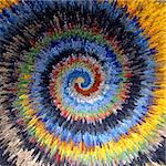 Abstract multicolor textured background. Spiral movement. Illustration.