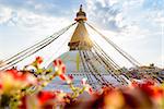 Bodnath stupa in Kathmandu in Nepal