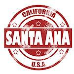 Santa Ana Stamp image with hi-res rendered artwork that could be used for any graphic design.
