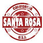 Santa Rosa Stamp image with hi-res rendered artwork that could be used for any graphic design.