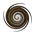 Spiral twisting rotation. Abstract illustration.