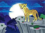 Cheetah theme image 2 - eps10 vector illustration.