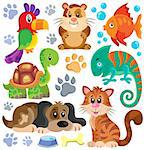 Pets theme collection 1 - eps10 vector illustration.