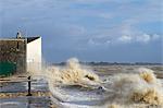 France, Moutiers-in-Retz, 44, tempestuous waves.