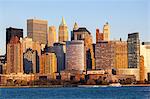 Downtown Manhattan across the Hudson River, New York, United States of America, North America