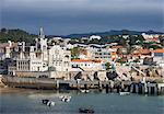 Ocean front of the seaside town of Cascais, Portugal, Europe