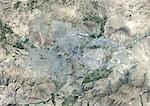 Colour satellite image of Kabul, Afghanistan. Image taken on September 6, 2014 with Landsat 8 data.