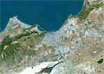 Colour satellite image of Oran, Algeria. Image taken on September 1, 2014 with Landsat 8 data.
