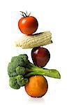 stack of fruits and vegetables