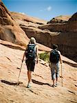 hikers in the desert