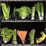 fruit and vegetables in a vending machine