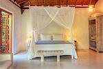 South America, Brazil, Bahia, Trancoso, Capim Santo hotel, bedroom in the suite