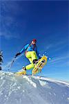 Snowshoeing on the  Fellhorn, Reit im Winkl, Bayern, Germany, MR