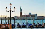 Europe, Italy, Veneto, Venice, San Giorgio Maggiore Church across Basino di San