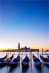 Europe, Italy, Veneto, Venice, San Giorgio Maggiore Church across Basino di San , sunrise