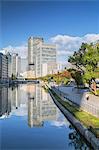 Skyscrapers on Naganoshima island, Osaka, Kansai, Japan