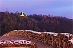 Europe, Baltic states, Lithuania, Vilnius, Three Crosses Hill from Castle Hill, Unesco