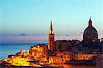 Mediterranean Europe, Malta, Valletta, St. Paul's Anglican Cathedral and Carmelite Church