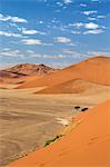 Africa, Namibia, Namib Desert, Sossusvlei. Veiw over the Sossusvlei landscape.