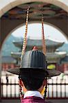 Asia, Republic of Korea, South Korea, Seoul, Gyeongbokgung, changing of the guards ceremony