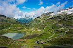 Europe, Switzerland, Europe, Switzerland, canton of Bern, Sustenpasse, winding mountain road