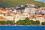 Sibenik cathedral and waterfront view, UNESCO world heritage site, Dalmatia, Croatia