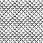 Seamless grayscale river fish scales. Dragon scale. Simple background for design. Vector illustration eps 10