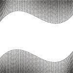 Black and white abstract background with halftone effect