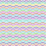 Colorful seamless wavy line pattern vector illustration