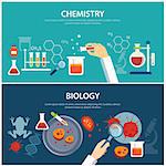 chemistry and biology education concept