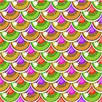 Seamless colorful shiny river fish scales. Dragonscale. Brilliant background for design. Vector illustration eps 10