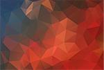 Red Abstract polygonal background for your design