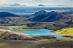 Overlooking glacier scenery, Iceland