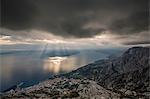 Makarska under a dramatic sky, National Park, Biokovo, Croatia