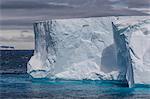 Tabular iceberg in the Gerlache Strait, Antarctica, Polar Regions